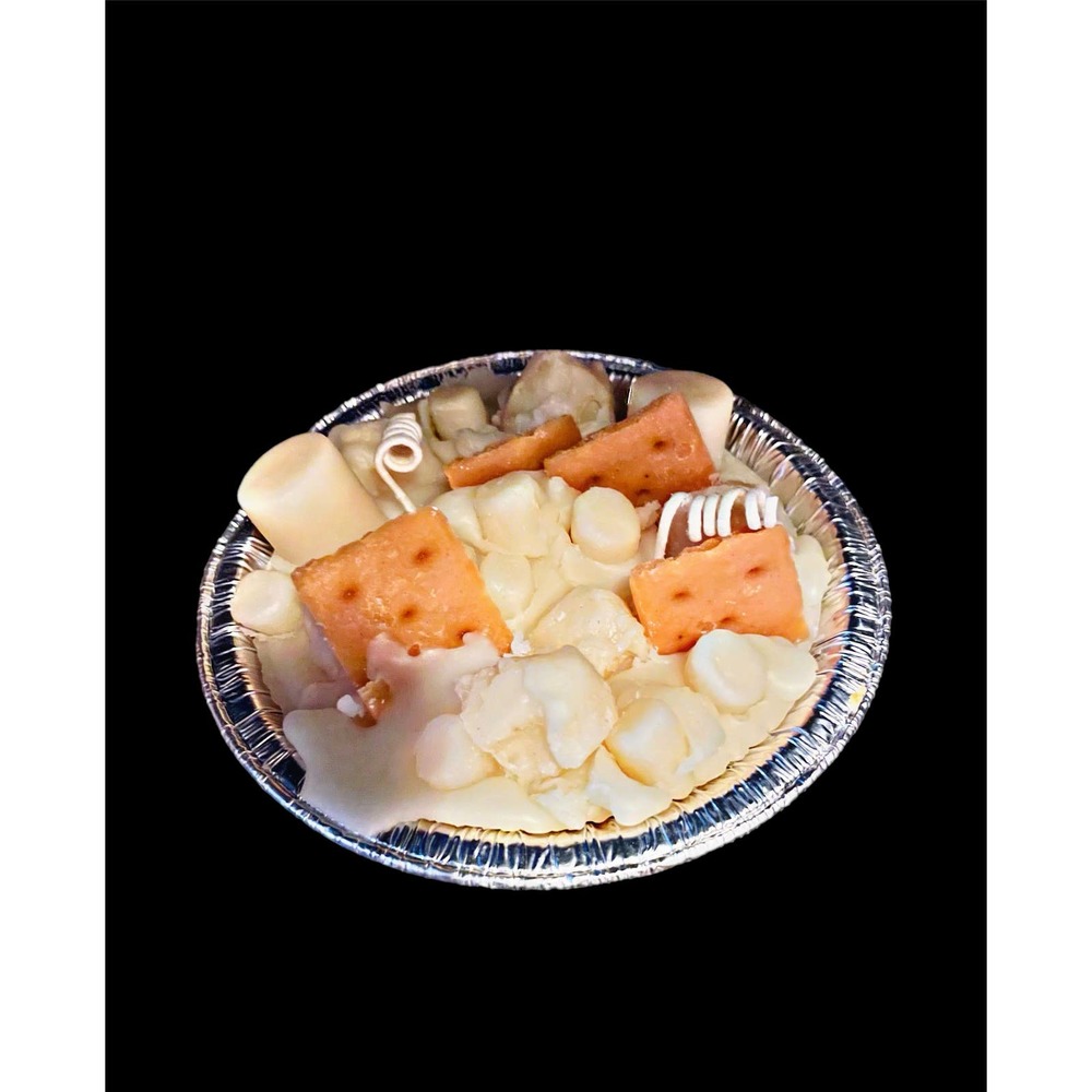 Christmas Marshmallow & Graham Cracker Small Pie 2 Wick Candle